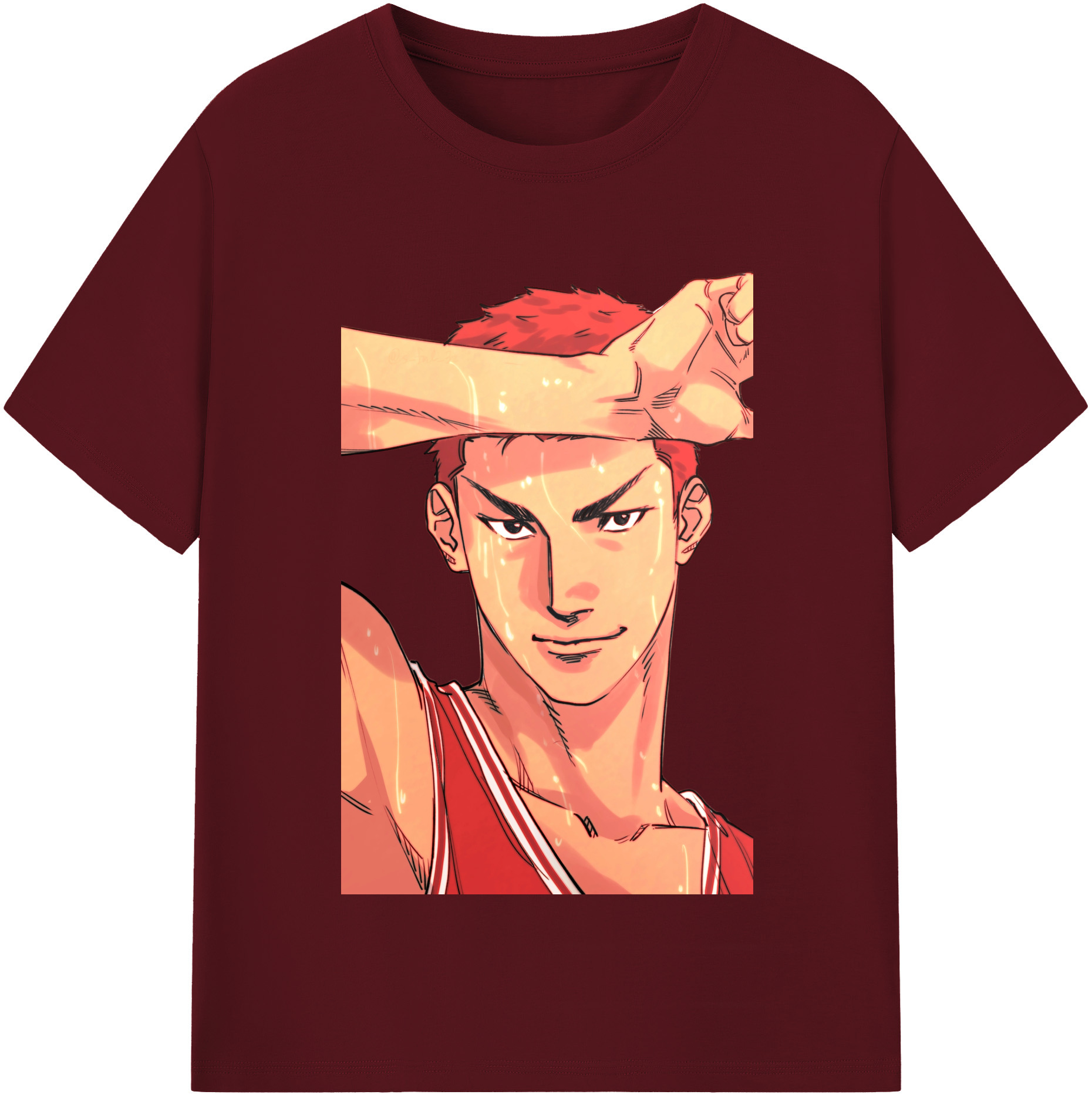 SLAM DUNK／スラムダンク 綿100％半袖Tシャツ（フロントプリント）